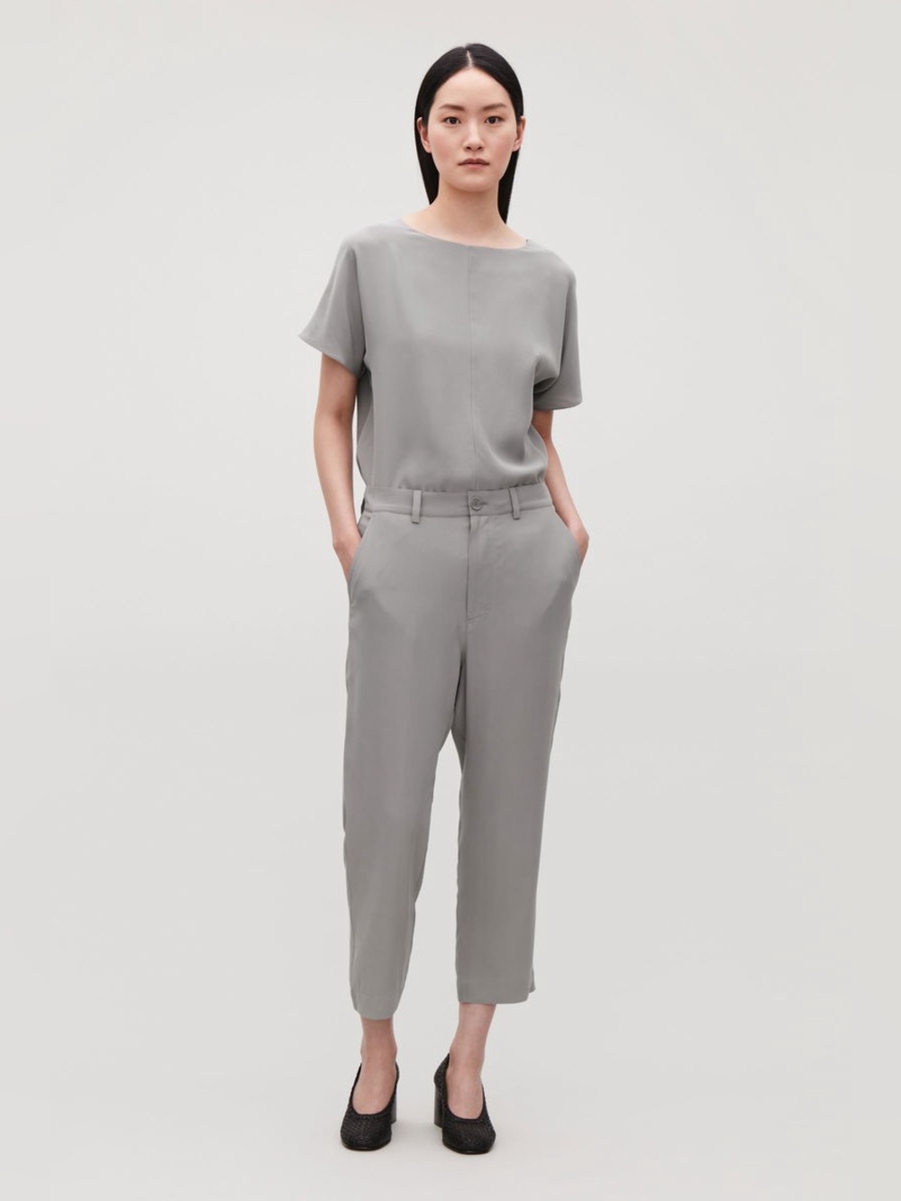 COS Silk Top and Relaxed Trousers Matching Set